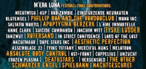 Mera Luna 2015 Line-up